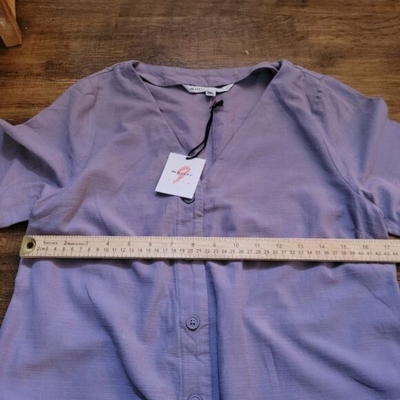 New The Nines By Hatch Maternity Jumper Pants Purple Small Designer - Picture 6 of 8